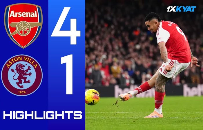 အာဆင်နယ် အသင်းက အက်စတွန်ဗီလာကို ၄-၁ ဂိုးနဲ့အနိုင်ရတဲ့ Premier League ပွဲအထူးအမှတ်တရ